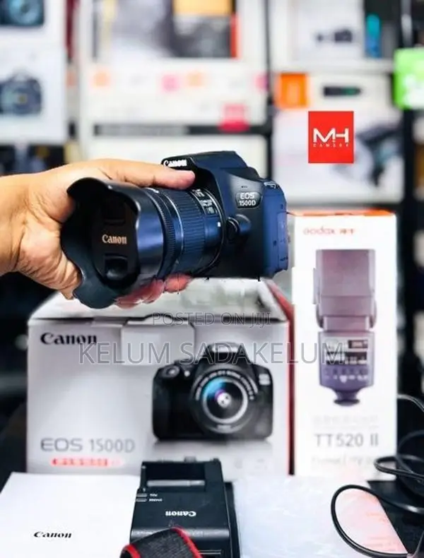 Canon EOS 1500D 24.3MP DSLR Camera Full Set Box