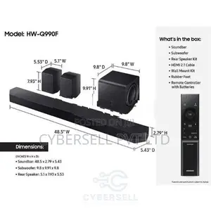 Samsung Q990F Premium Dolby Atmos Soundbar