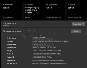 I5 6th Gen Full Set Pc