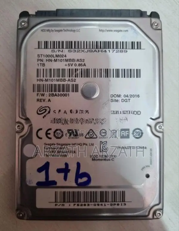 1TB Laptop Hard Disk