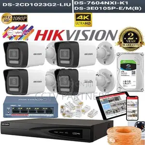 Hikvision 30M ColorVu 2MP Human and Vehicle Detection cctv 4 IPC NVR