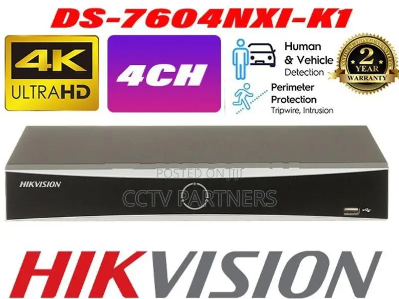 Hikvision 30M ColorVu 2MP Human and Vehicle Detection cctv 4 IPC NVR