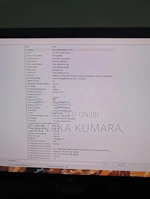 Budget Desktop PC (Core i3 8th GEN / 8GB RAM)