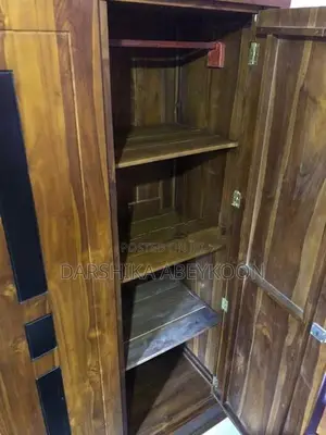 3-Door Teak Wood Wardrobe
