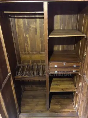 3-Door Teak Wood Wardrobe