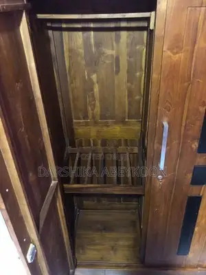 3-Door Teak Wood Wardrobe