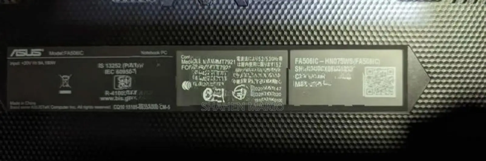 Asus Tuf Gaming Ryzen 7 Laptop