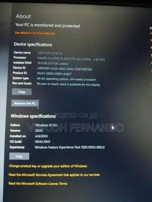 Asus i5 4th Gen Pc