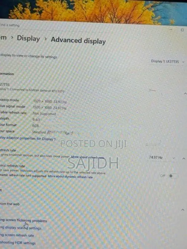 27 INCH FRAMLESS IPS MONITOR