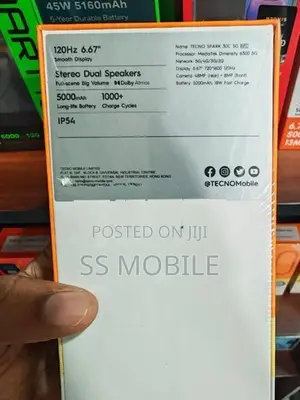 Tecno Spark 30C 5G 4/128GB (Brand New)