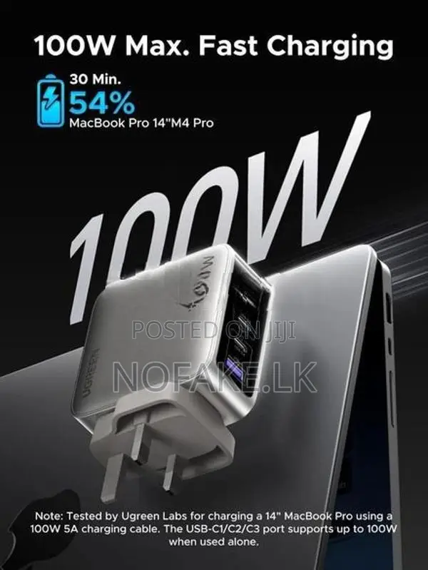 UGREEN 100W Nexode Pro GAN Fast Charger 5 in 1 Adapter