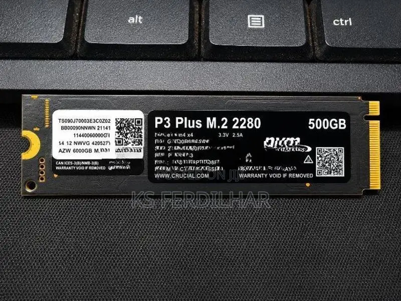 500GB NVMe M.2 SSD Crucial P3 Plus
