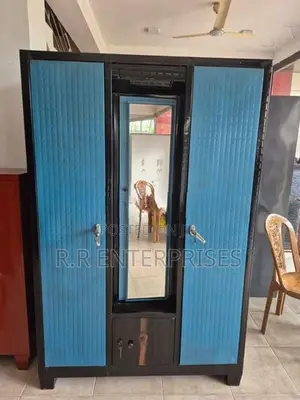 New 3 Door Steel Cupboard with Mirror