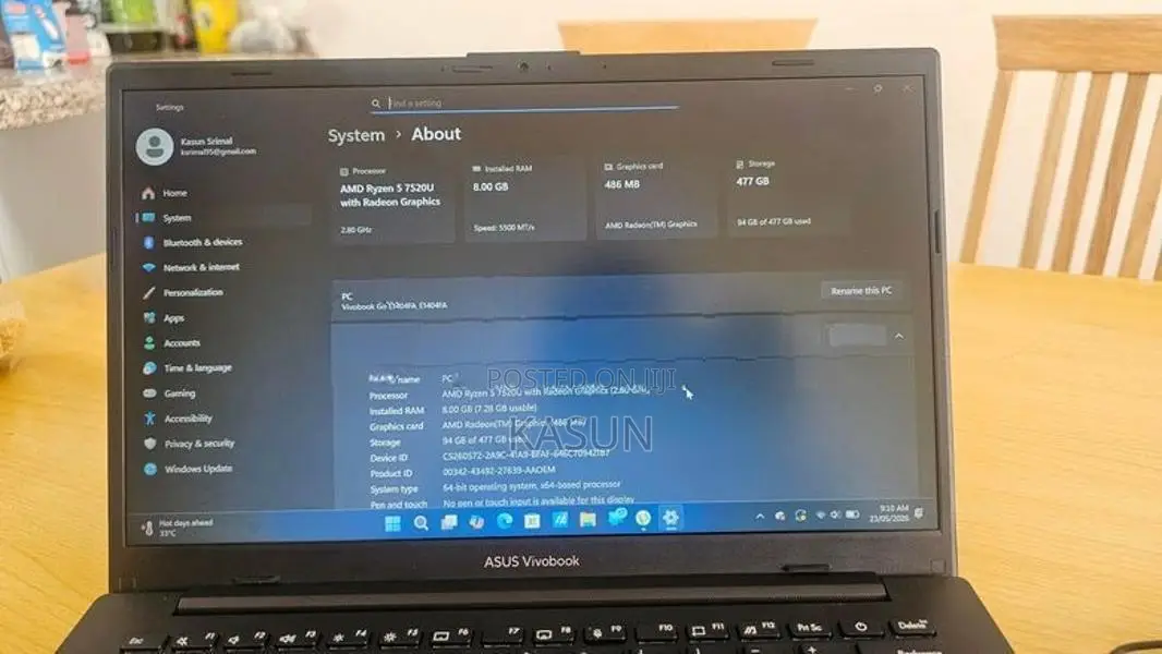 Asus VivoBook Go 14 | Ryzen5 SSD 512 RAM 8GB Excellent Condition