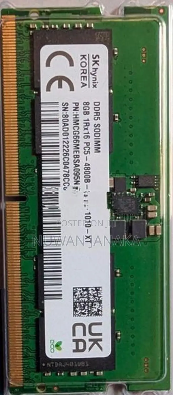 SKhynix 8GB DDR5-4800 SODIMM Laptop RAM x 2 (16GB)