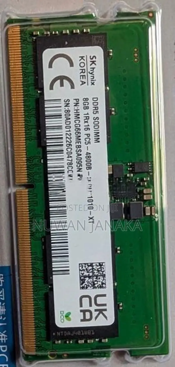 SKhynix 8GB DDR5-4800 SODIMM Laptop RAM x 2 (16GB)