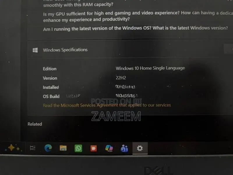 Dell Inspiron 8GB/512SSD