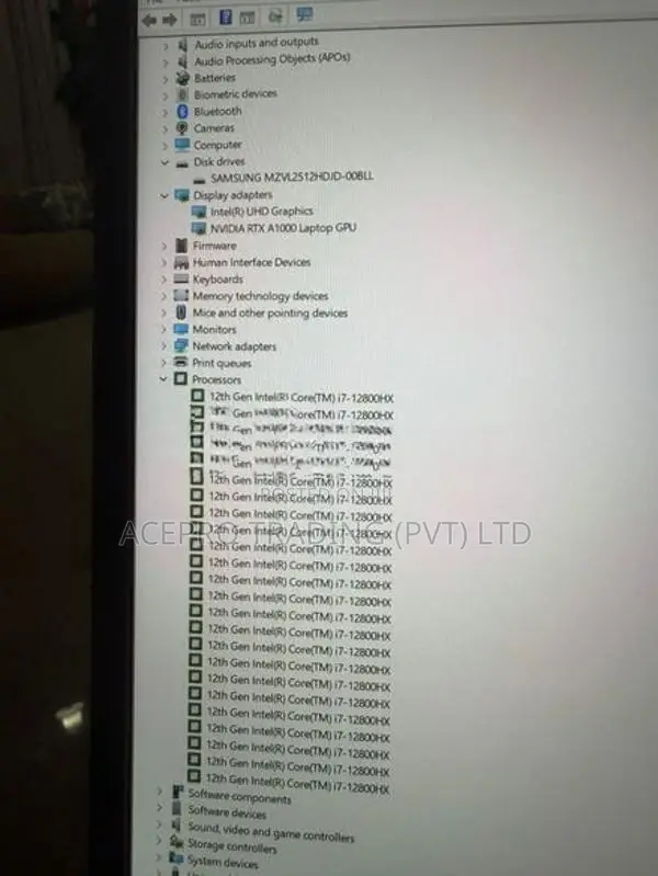 Lenovo ThinkPad P16v i7 12th (12 core) 16GB DDR5 Ram 512GB RTX 4GB