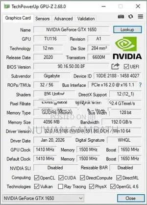 Gigabyte GeForce GTX 1650 4GB Graphics Card