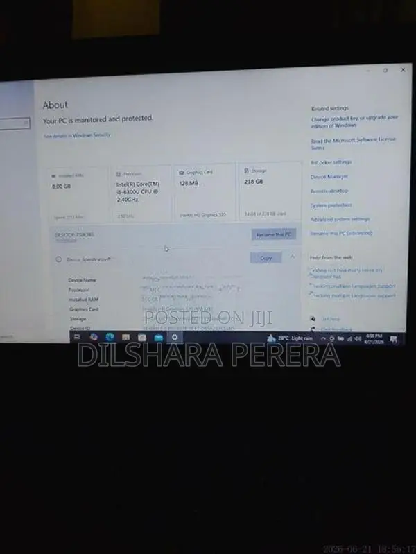 Lenovo Thinkpad i5 6 Gen