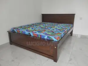New 72x60 Teak Box Bed With Arpico Hybrid Mattress (A10)