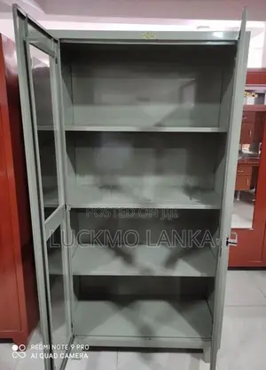 New (72"x36"x16") 6x3 Size Glass Steel Office Cupboard