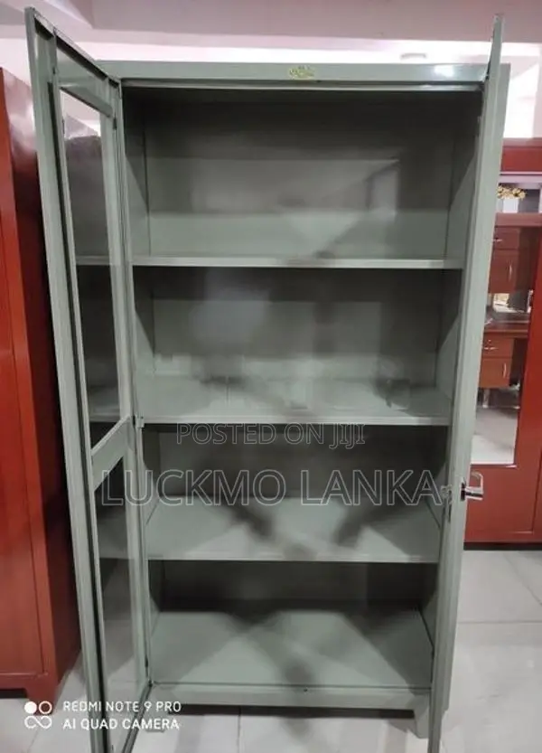 New (72"x36"x16") 6x3 Size Glass Steel Office Cupboard