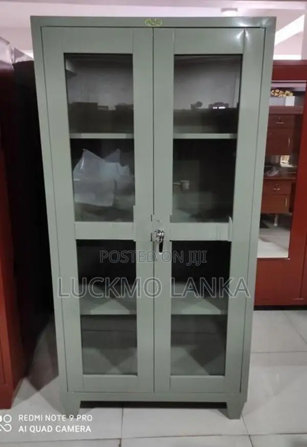 New (72"x36"x16") 6x3 Size Glass Steel Office Cupboard