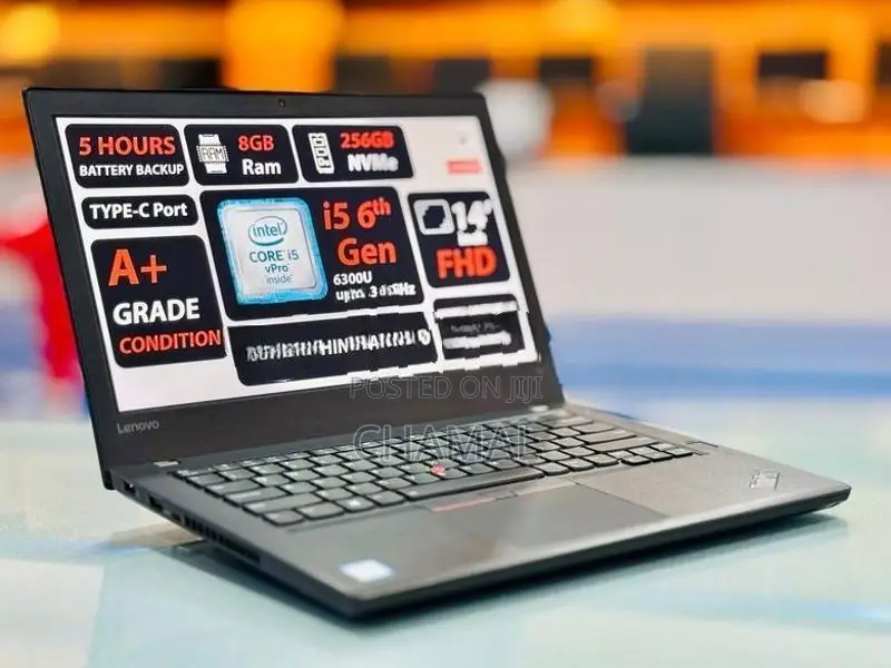 Lenovo ThinkPad T470 Core i5-6th Gen|8GB RAM|256GB SSD Laptop