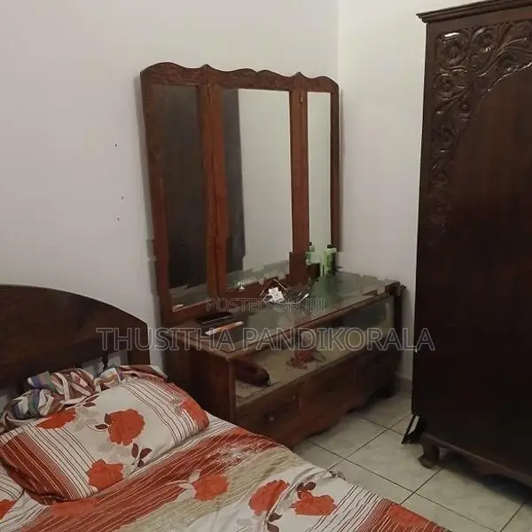 Antique teak timber dressing table