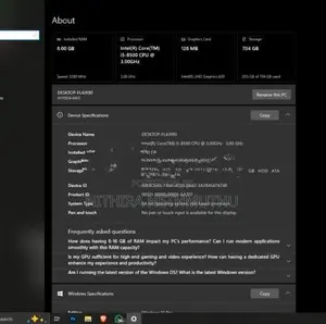 I5 8th Gen Desktop Pc