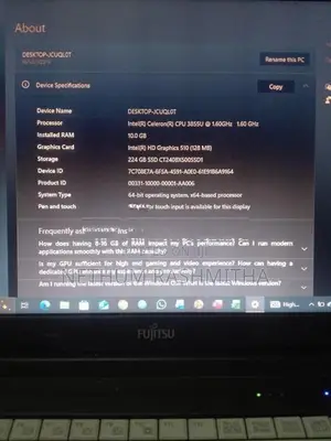 Fujitsu Laptop