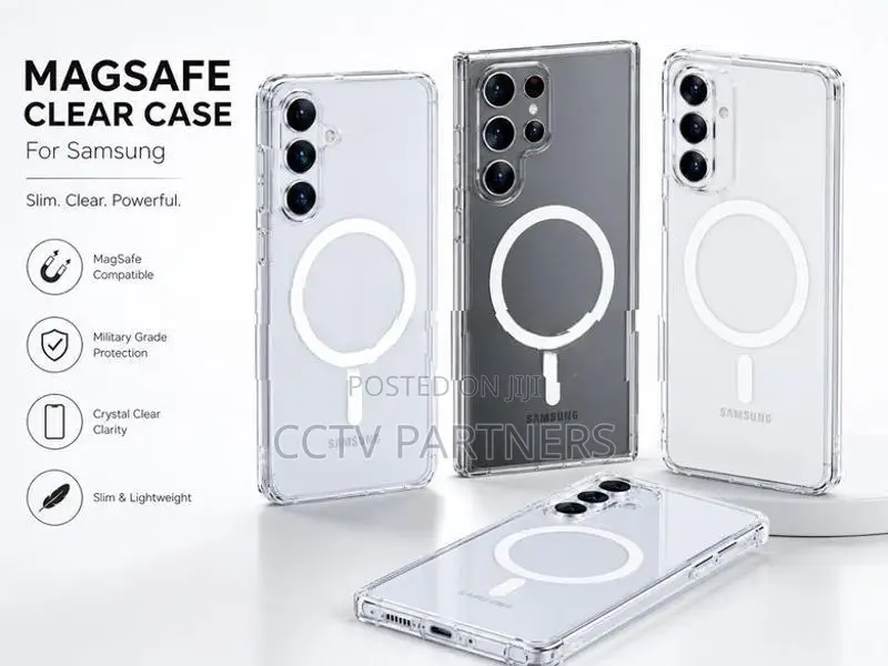 Fast Charging Magsafe transparent case for Samsung phones