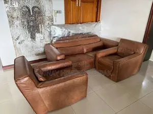 4 Seater Pure Leather Sofa