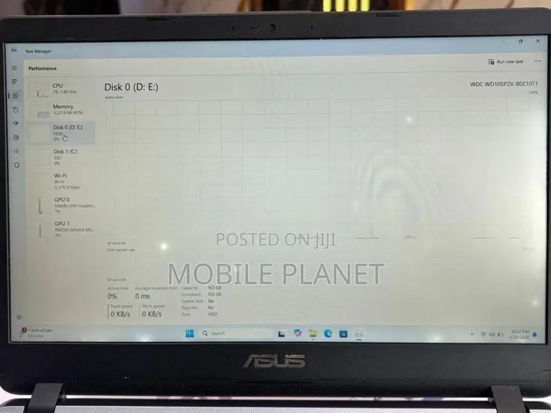 ASUS INTEL CORE I5 8TH GEN 8GB RAM 128GB SSD, 1TB HDD NVIDIA MX130