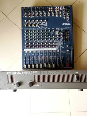 Amplifier Phonic 1500wt with Yamaha Mixer 12channel