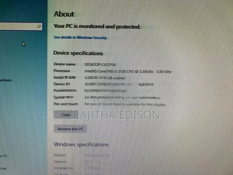 i3 2nd gen pc Full set