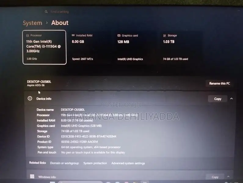 I3 11th Gen Laptop