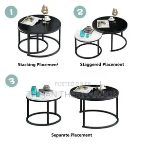 Minimal Luxury Coffee Table Set