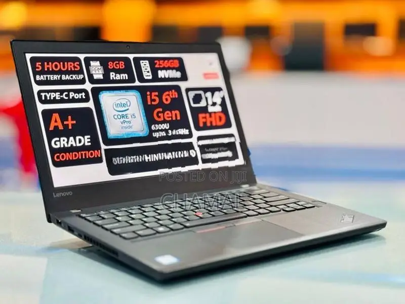Lenovo ThinkPad T470 Core i5-6th Gen|8GB RAM|256GB SSD Laptops