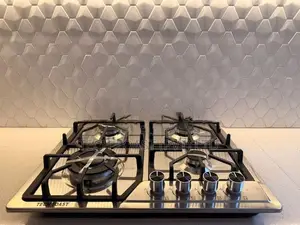 GAS COOKER HOB 4 BURNER STAINLESS STEEL NEW 2026