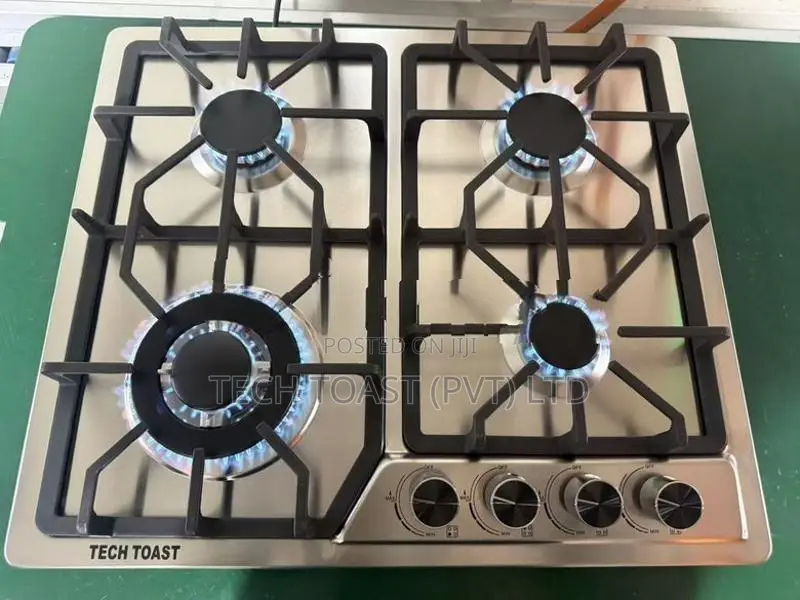 GAS COOKER HOB 4 BURNER STAINLESS STEEL NEW 2026