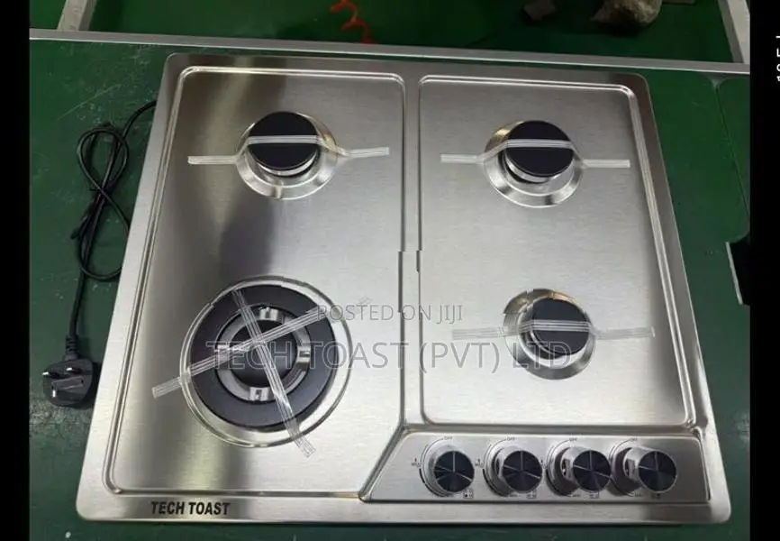 GAS COOKER HOB 4 BURNER STAINLESS STEEL NEW 2026