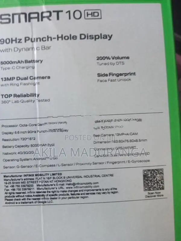 Infinix Smart 10 (Used)