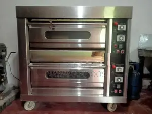 Industrial oven with mixer