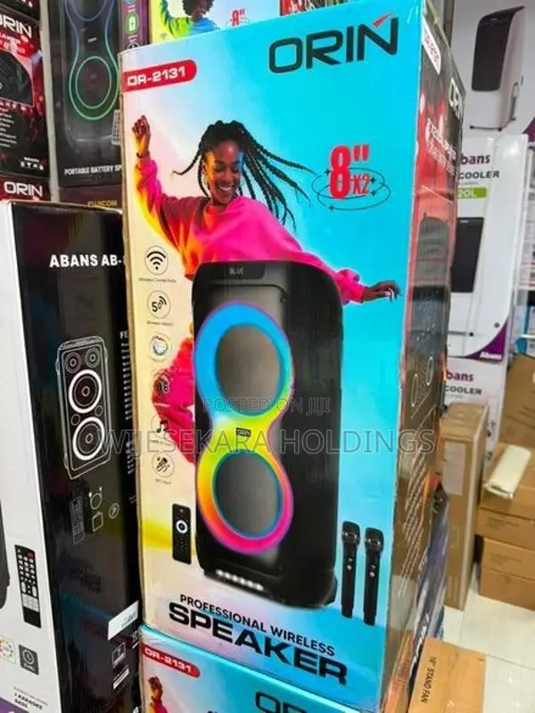 Orin Dual 8" Bluetooth Speaker With 2 Mics