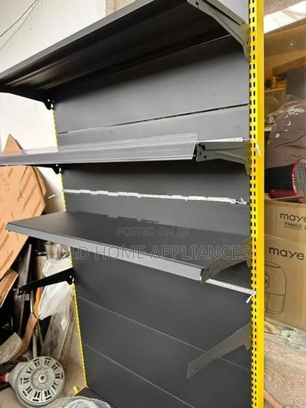 Premium Retail Display Rack with LED Strip Lighting