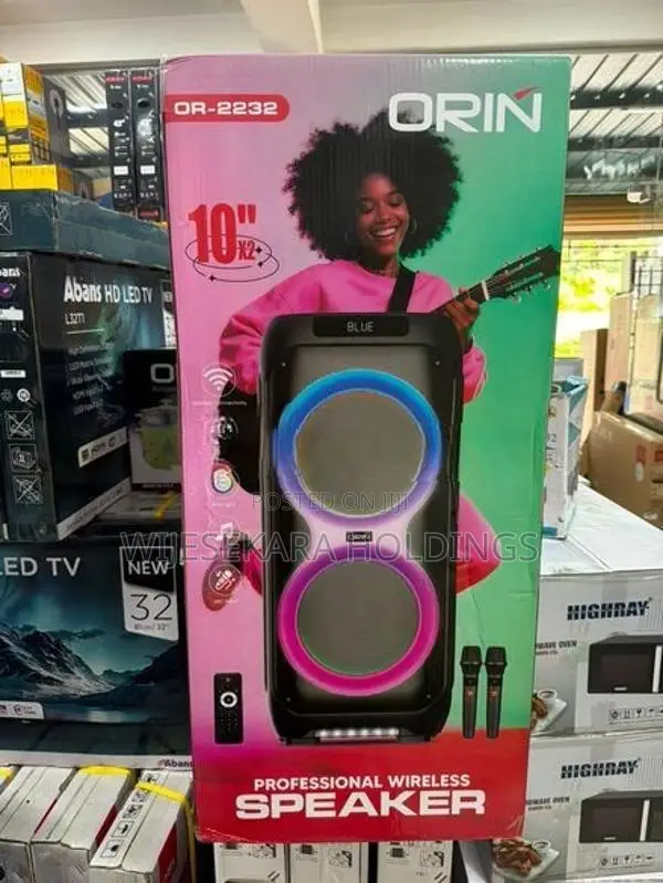 Orin Dual 10 Inch Rechargeable Karaoke Speaker