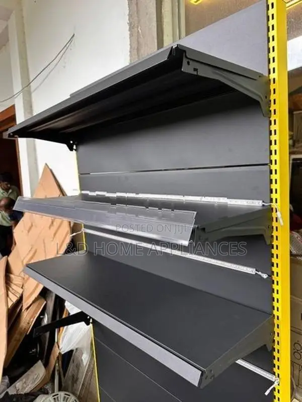 Premium Retail Display Rack with LED Strip Lighting