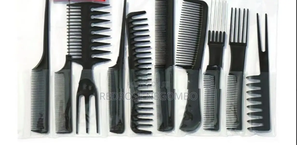 10-Piece Professional Hair Comb Set